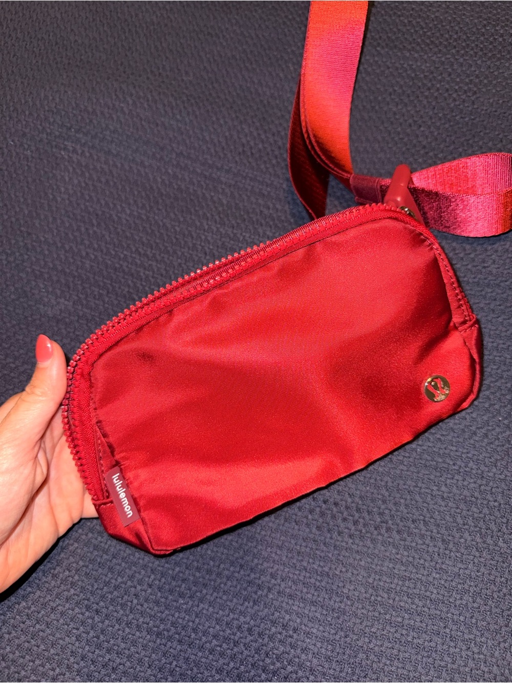 lululemon athletica Red Waist/Crossbody Pouch